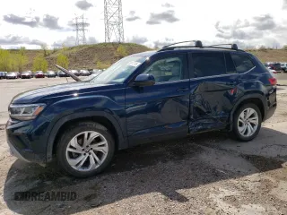 2021 Volkswagen Atlas SE z VIN 1V2HP2CA8MC529312, wystawiony jako Copart lot #55112115 z przebiegiem 60 276 mil mil oraz Szkoda całkowita • Salvage title. Historia ofert i sprzedaży dostępna na DreamBid. Obrazek 1.