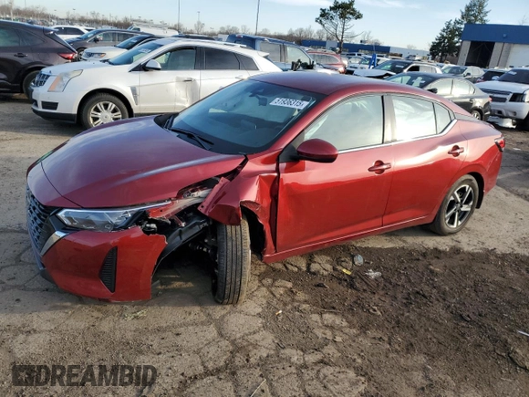 2024 Nissan Sentra SV with VIN 3N1AB8CV6RY268755, listed as a Copart auction lot 51936315 with 4,301 mi miles and Non Repairable. Bid and sale history available at DreamBid. Image 1.