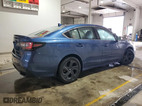 2021 Subaru Legacy Sport with VIN 4S3BWAH69M3014876, listed as a Copart auction lot 49334075 with 22,310 mi miles and Salvage Title. Bid and sale history available at carsss.com. Image 3.