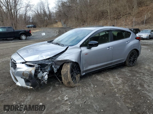 2024 Subaru Impreza RS with VIN JF1GUHJC9R8264560, listed as a Copart auction lot 51578975 with 17,904 mi miles and Salvage Title. Bid and sale history available at carsss.com. Image 1.