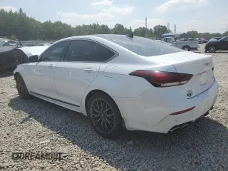 2019 Genesis G80 Sport with VIN KMTFN4JB6KU326031, listed as a Copart auction lot 65163693 with 41,261 mi miles and . Bid and sale history available at carsss.com. Image 2.