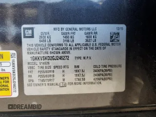 2016 GMC Acadia SLT with VIN 1GKKVSKD2GJ246272, listed as a Copart auction lot 53282045 with 103,091 mi miles and Salvage Title. Bid and sale history available at carsss.com. Image 15.