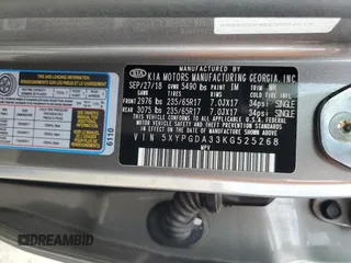 2019 Kia Sorento LX with VIN 5XYPGDA33KG525268, listed as a Copart auction lot 49307155 with 110,945 mi miles and Salvage Title. Bid and sale history available at carsss.com. Image 13.