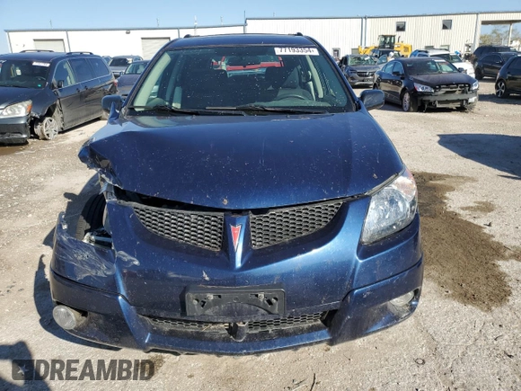 2003 Pontiac Vibe with VIN 5Y2SL62853Z483068, listed as a Copart auction lot 77193354 with 48,704 mi miles and Salvage Title. Bid and sale history available at carsss.com. Image 5.