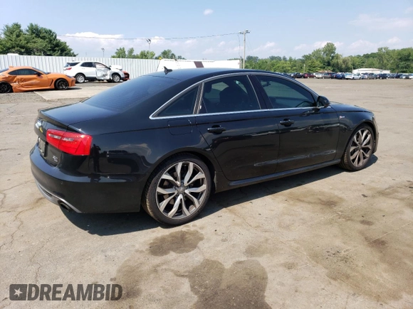 2012 Audi A6 Prestige with VIN WAUHGAFC9CN161330, listed as a Copart auction lot 63708745 with 163,299 mi miles and Salvage title. Bid and sale history available at DreamBid. Image 3.