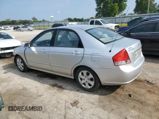 2008 Kia Spectra EX with VIN KNAFE121585511576, listed as a Copart auction lot 68634114 with 123,375 mi miles and Salvage Title. Bid and sale history available at carsss.com. Image 2.