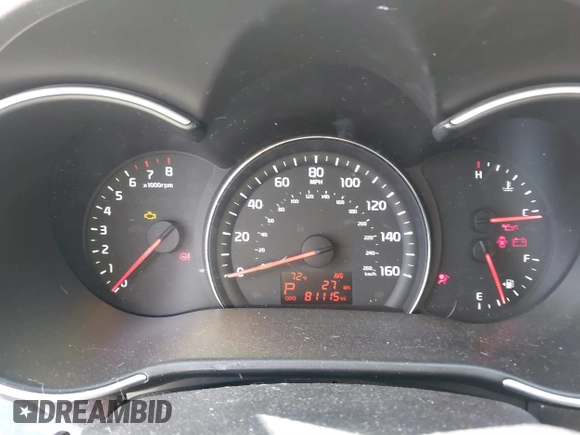 2015 Kia Sorento LX with VIN 5XYKT4A75FG608229, listed as a IAAI auction lot 40395853 with 81,115 mi miles. Bid and sale history available at carsss.com. Image 7.