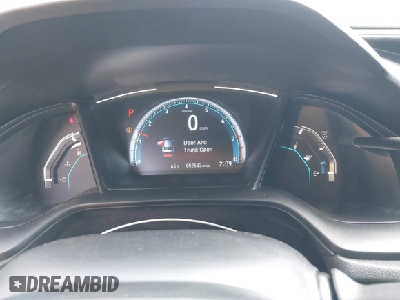 2020 Honda Civic LX with VIN 2HGFC2F6XLH509250, listed as a IAAI auction lot 41904206 with 52,583 mi miles and . Bid and sale history available at DreamBid. Image 7.