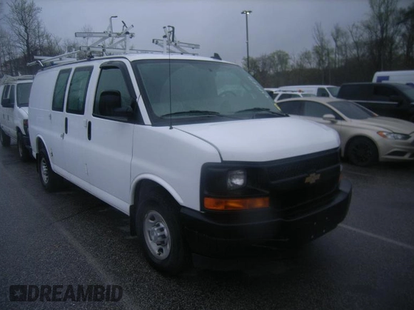 2017 Chevrolet Express Cargo with VIN 1GCWGAFG8H1321810, listed as a IAAI auction lot 42302093 with 96,383 mi miles and . Bid and sale history available at DreamBid. Image 1.