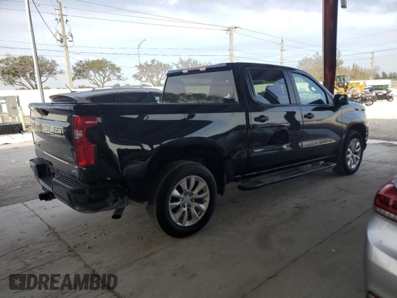 2022 Chevrolet Silverado 1500 Custom with VIN 3GCPWBEK0NG214671, listed as a Copart auction lot 51872465 with 92,684 mi miles and Non Repairable. Bid and sale history available at DreamBid. Image 3.