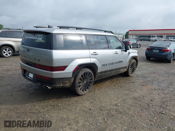 2025 Hyundai Santa Fe Calligraphy with VIN 5NMP54GL5SH071561, listed as a IAAI auction lot 42181010 with 1,324 mi miles and . Bid and sale history available at DreamBid. Image 4.