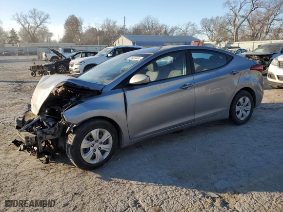 2016 Hyundai Elantra SE with VIN 5NPDH4AE1GH709982, listed as a Copart auction lot 84433434 with 0 mi miles and Salvage Title. Bid and sale history available at carsss.com. Image 1.