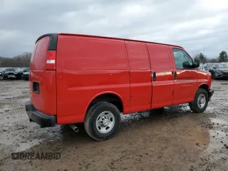 2023 Chevrolet Express Cargo Van with VIN 1GCWGAFPXP1189244, listed as a Copart auction lot 83864984 with 5,612 mi miles and Salvage Title. Bid and sale history available at carsss.com. Image 3.