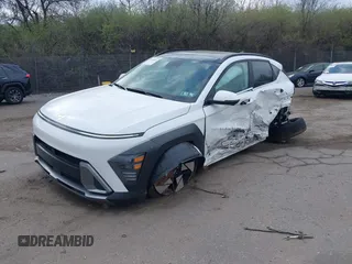 2025 Hyundai Kona Limited with VIN KM8HECA39SU243005, listed as a IAAI auction lot 41908621 with 525 mi miles and . Bid and sale history available at DreamBid. Image 18.