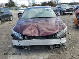 2013 Honda Civic LX with VIN 19XFB2F51DE053242, listed as a Copart auction lot 45989055 with 96,441 mi miles and Salvage title. Bid and sale history available at DreamBid. Image 5.