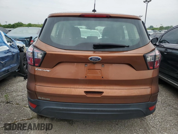 2017 Ford Escape S with VIN 1FMCU0F78HUC46672, listed as a Copart auction lot 59348095 with 96,481 mi miles and Salvage title. Bid and sale history available at DreamBid. Image 6.