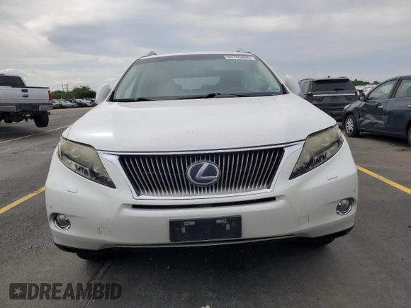 2010 Lexus RX 450h with VIN JTJBC1BA9A2404669, listed as a Copart auction lot 60705955 with 139,210 mi miles and Salvage title. Bid and sale history available at DreamBid. Image 5.