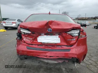 2021 Toyota Corolla Hybrid LE with VIN JTDEAMDE9MJ003897, listed as a Copart auction lot 47861925 with 64,693 mi miles and Salvage Title. Bid and sale history available at carsss.com. Image 6.
