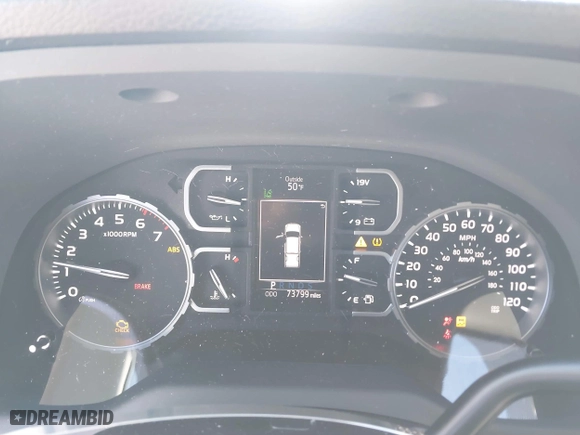 2018 Toyota Tundra 2WD SR with VIN 5TFRM5F11JX131505, listed as a IAAI auction lot 41244160 with 73,799 mi miles. Bid and sale history available at carsss.com. Image 7.