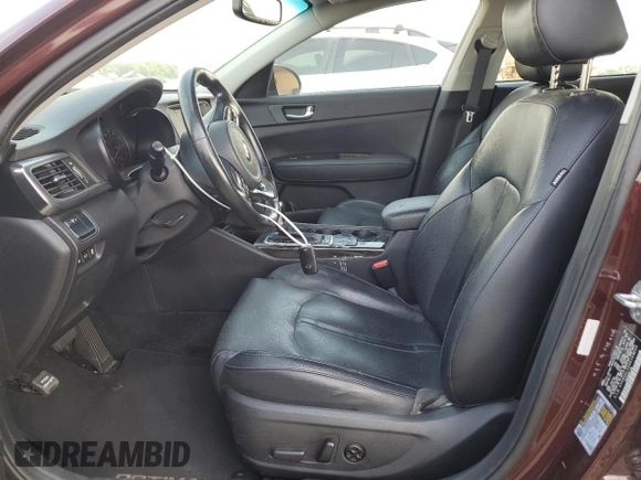 2017 Kia Optima EX with VIN 5XXGU4L32HG163260, listed as a Copart auction lot 61853685 with 140,007 mi miles and Salvage title. Bid and sale history available at DreamBid. Image 7.
