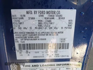 2009 Ford F-150 XL z VIN 1FTPW14V89FA15008, wystawiony jako IAAI lot #41785304 z przebiegiem 146 117 mil mil oraz . Historia ofert i sprzedaży dostępna na DreamBid. Obrazek 9.