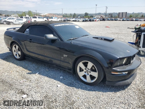 2007 Ford Mustang GT Deluxe with VIN 1ZVFT85H675224348, listed as a Copart auction lot 54993315 with 162,400 mi miles and Clean Title. Bid and sale history available at carsss.com. Image 4.
