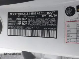 2020 Mercedes-Benz E 350 с VIN W1KZF8DB4LA826368, выставлен на аукционе IAAI как лот 41449930 с пробегом 31 319 миль миль и . История ставок и продаж доступна на DreamBid. Изображение 9.
