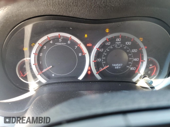 2012 Acura TSX Special Edition with VIN JH4CU2E80CC023355, listed as a Copart auction lot 46613445 with 166,547 mi miles and Salvage title. Bid and sale history available at DreamBid. Image 9.