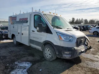 2021 Ford Transit with VIN 1FDBW5P83MKA16280, listed as a Copart auction lot 41982805 with 54,017 mi miles and Salvage Title. Bid and sale history available at DreamBid. Image 4.