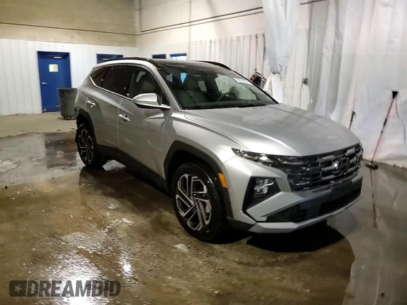 2025 Hyundai Tucson Limited with VIN 5NMJECDE4SH475053, listed as a Copart auction lot 87214574 with 1,299 mi miles and Salvage Title. Bid and sale history available at carsss.com. Image 14.