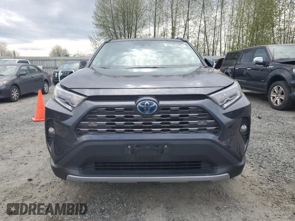 2020 Toyota RAV4 Hybrid Limited with VIN 2T3DWRFV0LW075076, listed as a Copart auction lot 52705445 with 45,236 mi miles and Salvage Title. Bid and sale history available at carsss.com. Image 5.