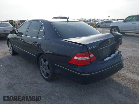 2005 Lexus LS 430 with VIN JTHBN36F155019723, listed as a IAAI auction lot 41897964 with 115,995 mi miles and . Bid and sale history available at DreamBid. Image 3.