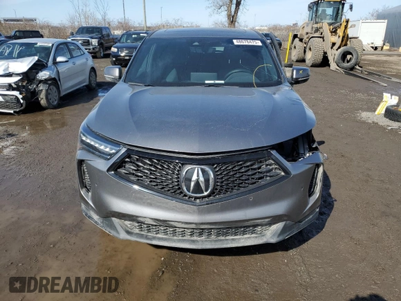 2023 Acura RDX w/A-Spec Package with VIN 5J8TC2H61PL801331, listed as a Copart auction lot 48678475 with 24,757 mi miles and Salvage title. Bid and sale history available at DreamBid. Image 5.