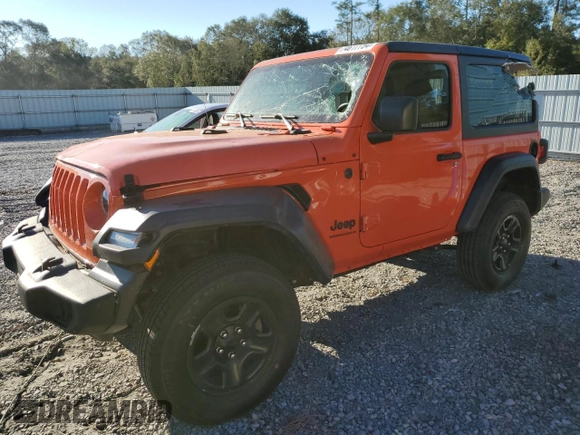 2023 Jeep Wrangler Sport z VIN 1C4HJXAG0PW668425, wystawiony jako Copart lot #74617754 z przebiegiem 21 796 mil mil oraz Szkoda całkowita • Salvage title. Historia ofert i sprzedaży dostępna na DreamBid. Obrazek 1.