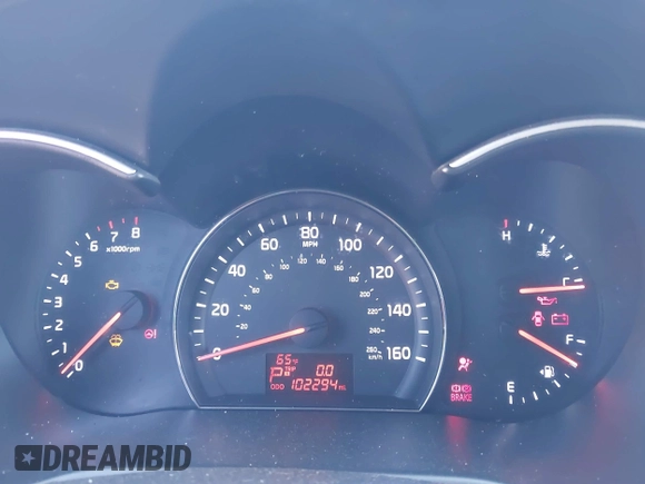2014 Kia Sorento LX with VIN 5XYKTCA66EG483726, listed as a IAAI auction lot 41829970 with 102,294 mi miles and . Bid and sale history available at carsss.com. Image 7.