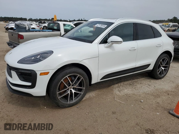 2025 Porsche Macan z VIN WP1AA2A52SLB00527, wystawiony jako Copart lot #47175915 z przebiegiem Nie podano mil oraz Nie do naprawy • Non repairable. Historia ofert i sprzedaży dostępna na DreamBid. Obrazek 1.