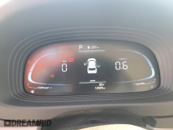 2024 Hyundai Venue Limited with VIN KMHRC8A36RU326277, listed as a Copart auction lot 53470845 with 12,589 mi miles and Salvage Title. Bid and sale history available at DreamBid. Image 9.