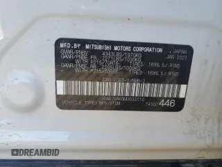 2021 Mitsubishi Outlander Sport SE with VIN JA4AJVAW3MU602210, listed as a Copart auction lot 56200545 with Not provided miles and Clean title. Bid and sale history available at DreamBid. Image 14.