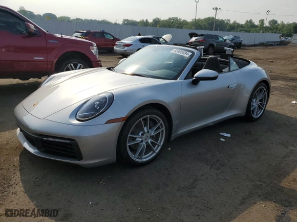 2024 Porsche 911 Carrera with VIN WP0CA2A93RS238669, listed as a Copart auction lot 65905594 with 114 mi miles and Salvage Title. Bid and sale history available at carsss.com. Image 1.