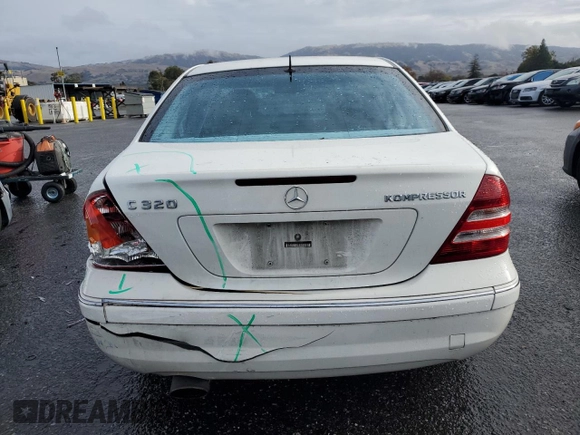 2005 Mercedes-Benz C 230 Kompressor with VIN WDBRF40J75F592134, listed as a Copart auction lot 84874144 with 168,489 mi miles and Non repairable. Bid and sale history available at DreamBid. Image 6.