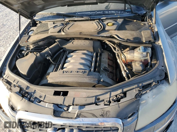2006 Audi A8 4.2L with VIN WAUML44E26N021186, listed as a Copart auction lot 74382994 with Not provided miles and Salvage title. Bid and sale history available at DreamBid. Image 11.