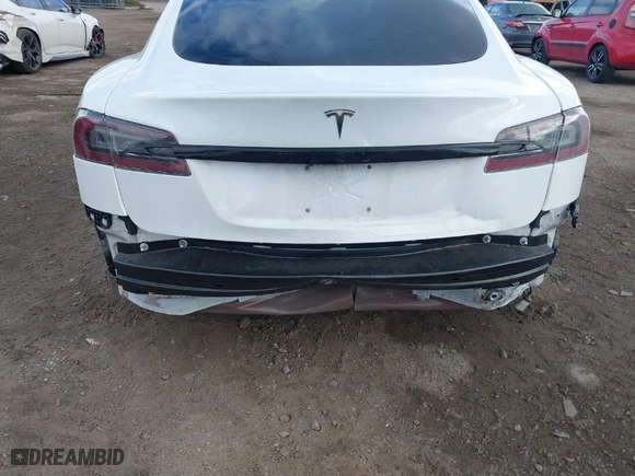 2022 Tesla Model S with VIN 5YJSA1E50NF469579, listed as a IAAI auction lot 41682974 with 48,519 mi miles. Bid and sale history available at carsss.com. Image 6.