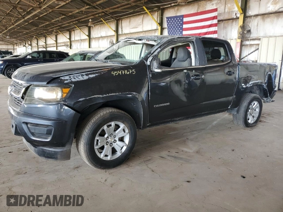 2019 Chevrolet Colorado 2WD LT z VIN 1GCGSCEA8K1312625, wystawiony jako Copart lot #45471675 z przebiegiem 62 340 mil mil oraz Czysty tytuł • Clean title. Historia ofert i sprzedaży dostępna na DreamBid. Obrazek 1.