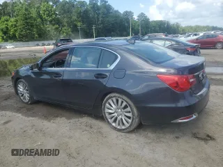 2014 Acura RLX Advance with VIN JH4KC1F93EC004320, listed as a Copart auction lot 61643825 with 80,123 mi miles and Salvage title. Bid and sale history available at DreamBid. Image 2.