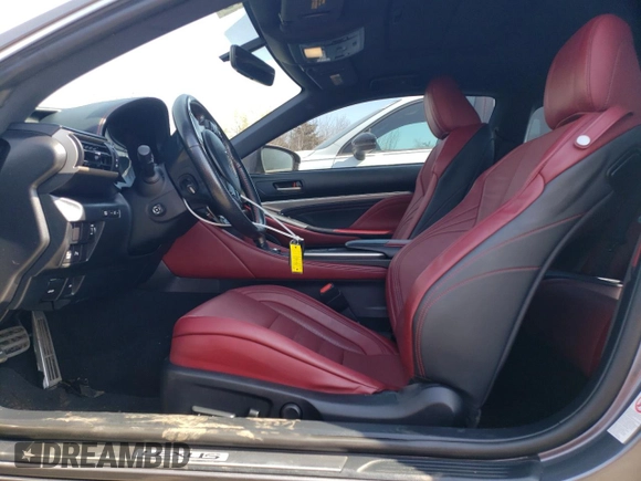 2017 Lexus RC 300 with VIN JTHSM5BC1H5003455, listed as a Copart auction lot 52736165 with 64,281 mi miles and Salvage title. Bid and sale history available at DreamBid. Image 7.