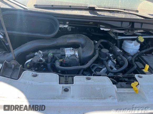 2023 Ford Transit Cargo with VIN 1FTBR1X82PKC02353, listed as a IAAI auction lot 42878842 with 25,863 mi miles and . Bid and sale history available at DreamBid. Image 3.