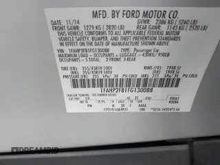 2015 Ford Taurus Limited with VIN 1FAHP2F81FG130088, listed as a IAAI auction lot 41738245 with 87,964 mi miles. Bid and sale history available at carsss.com. Image 9.