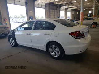 2013 Honda Civic LX with VIN 19XFB2F52DE097346, listed as a Copart auction lot 55396225 with 104,704 mi miles and Salvage Title. Bid and sale history available at DreamBid. Image 2.