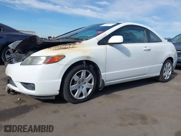 2006 Honda Civic Cpe LX with VIN 2HGFG116X6H579809, listed as a IAAI auction lot 41096293 with 1 mi miles. Bid and sale history available at carsss.com. Image 2.