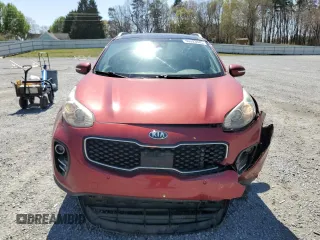 2017 Kia Sportage EX with VIN KNDPNCAC8H7215672, listed as a Copart auction lot 50593845 with 96,665 mi miles and Salvage title. Bid and sale history available at DreamBid. Image 5.
